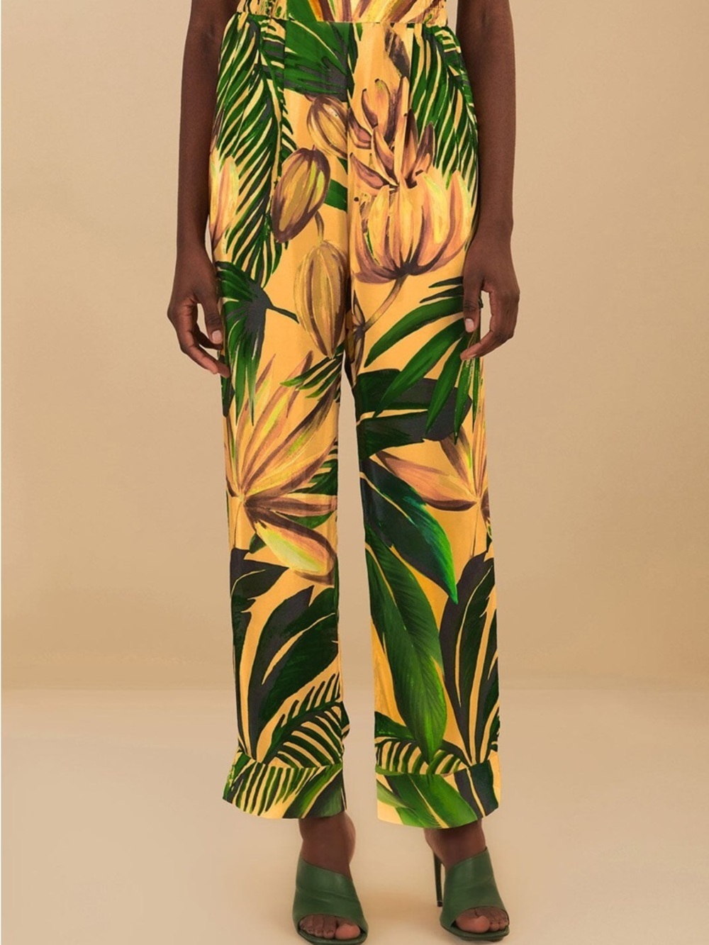 Farm Rio: Yellow Bananart Pajama Pants - Picture 3 of 12